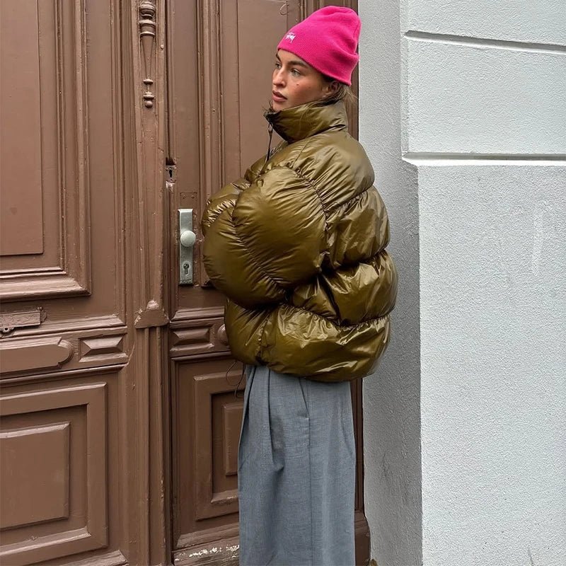 Veste matelassée brillante Olivia