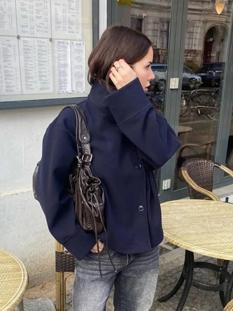 Veste élégante Rosalia à col montant