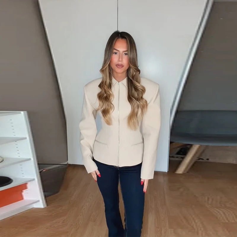 Veste cintrée zippée Sabine