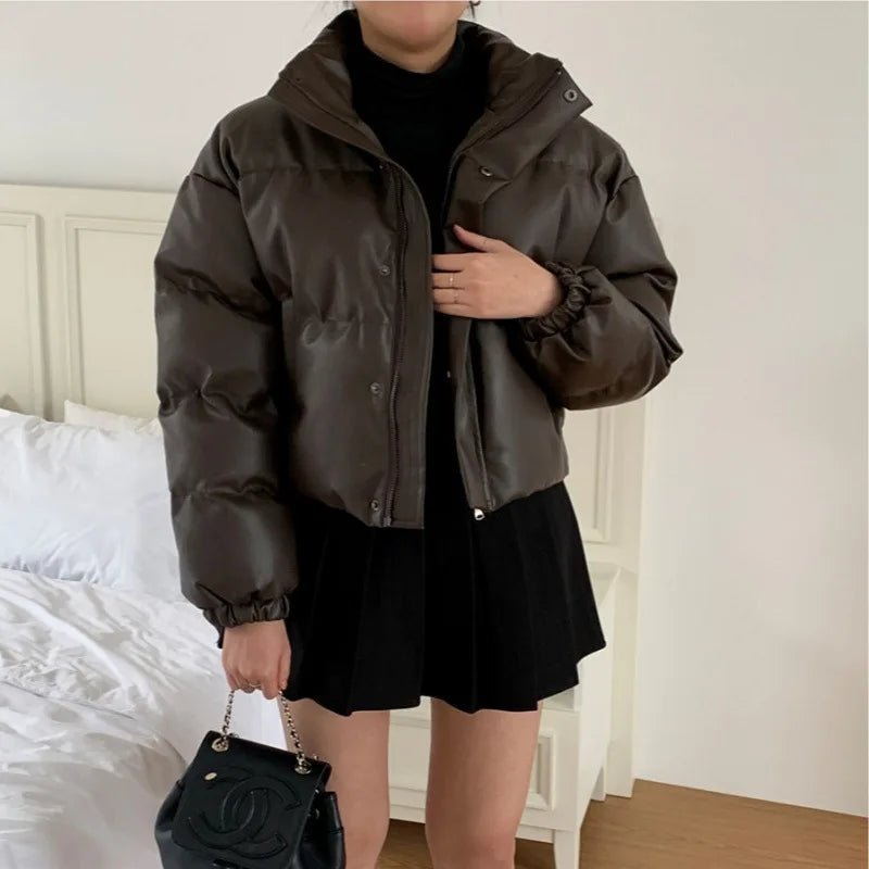 Veste matelassée en similicuir Samantha