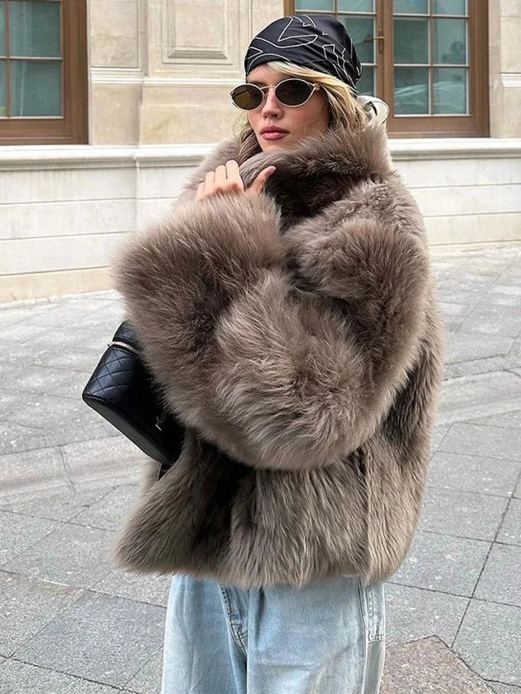 Manteau en fausse fourrure Thalia