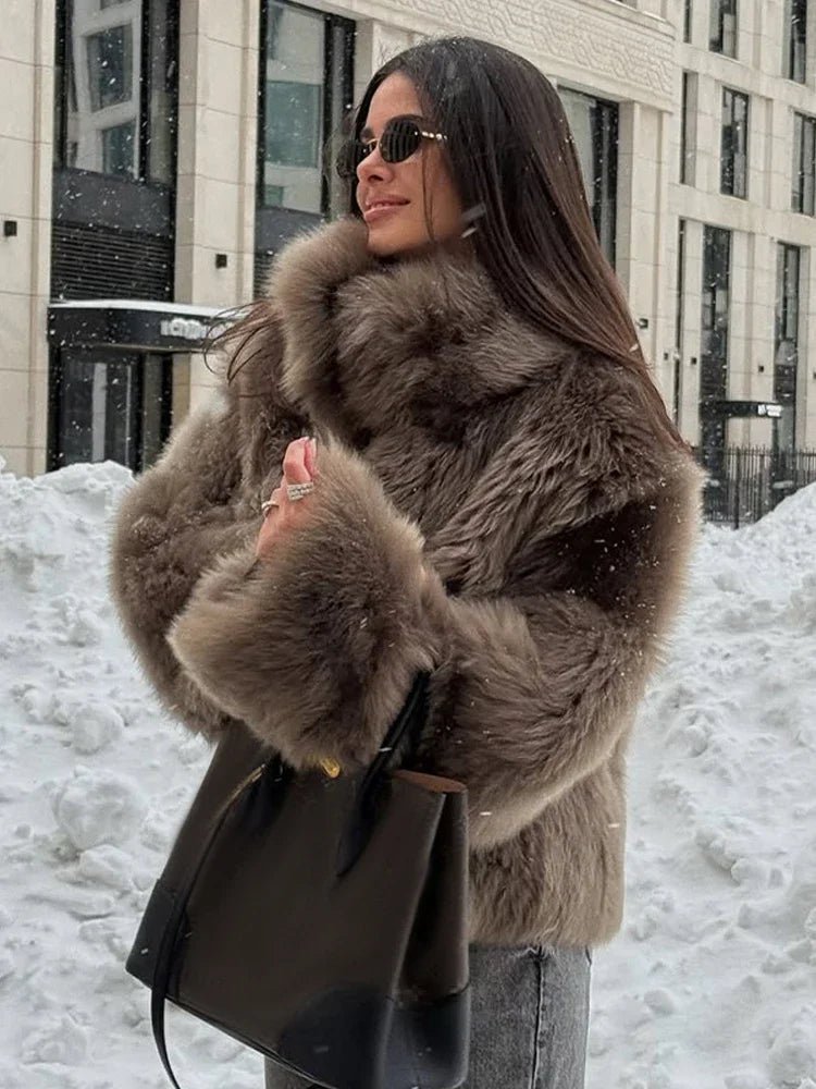 Manteau en fausse fourrure Thalia
