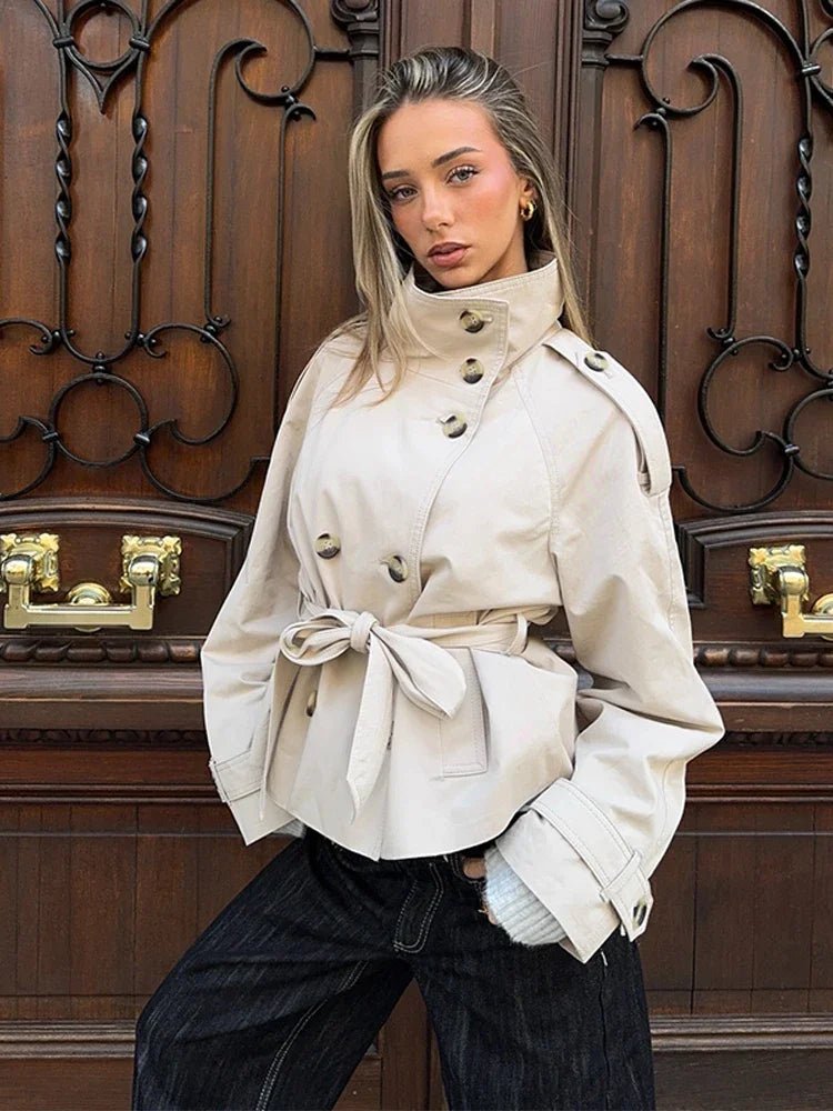 Trench court ceinturé Thea
