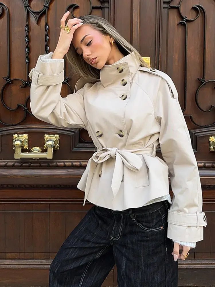 Trench court ceinturé Thea