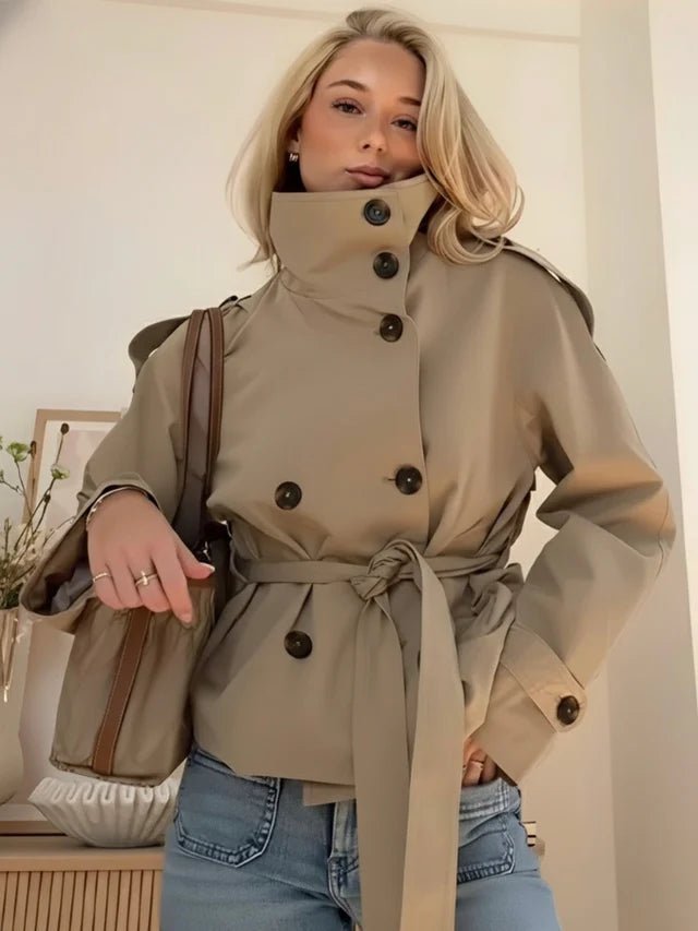 Trench court ceinturé Thea