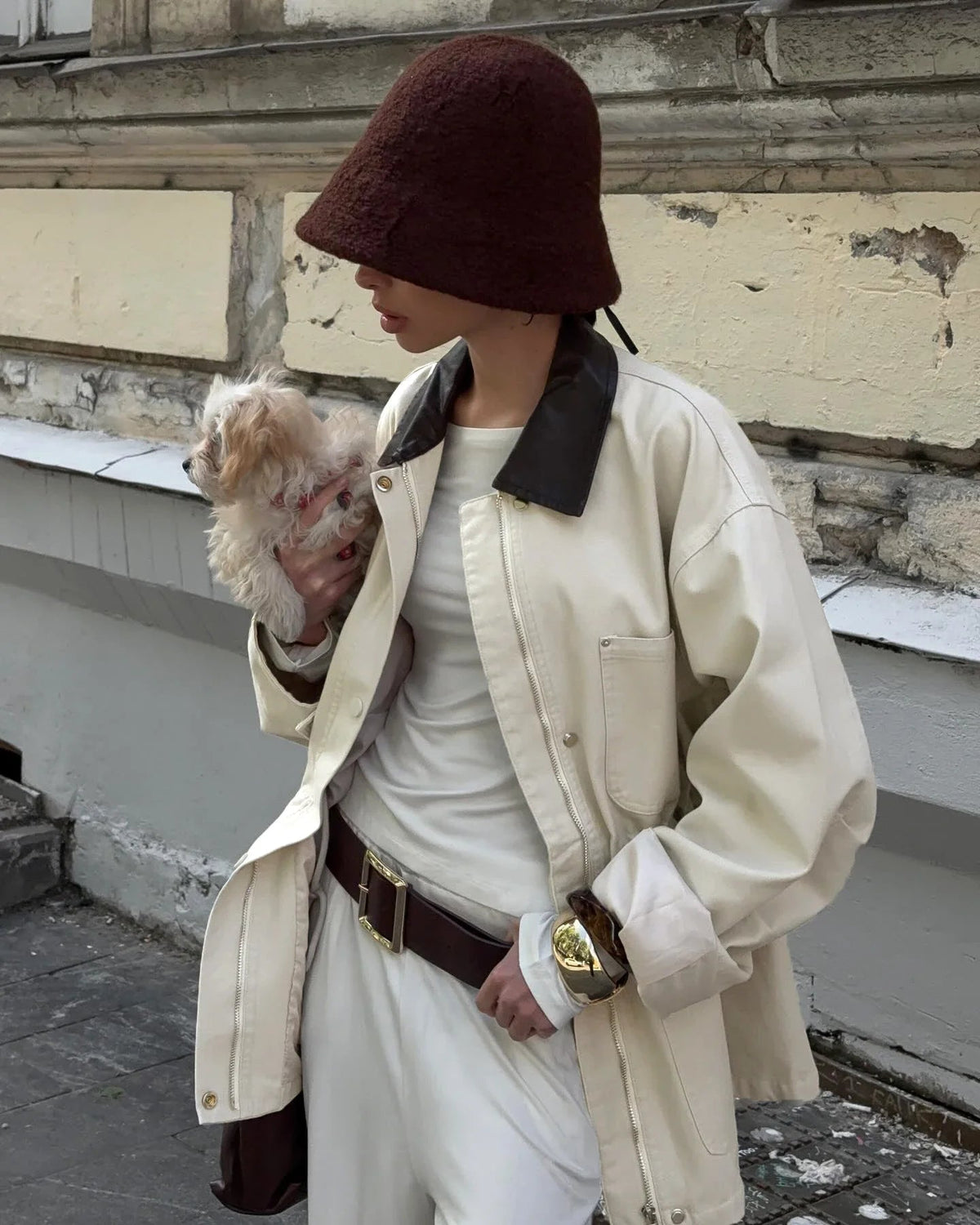 Veste oversize à cordon de serrage Therese