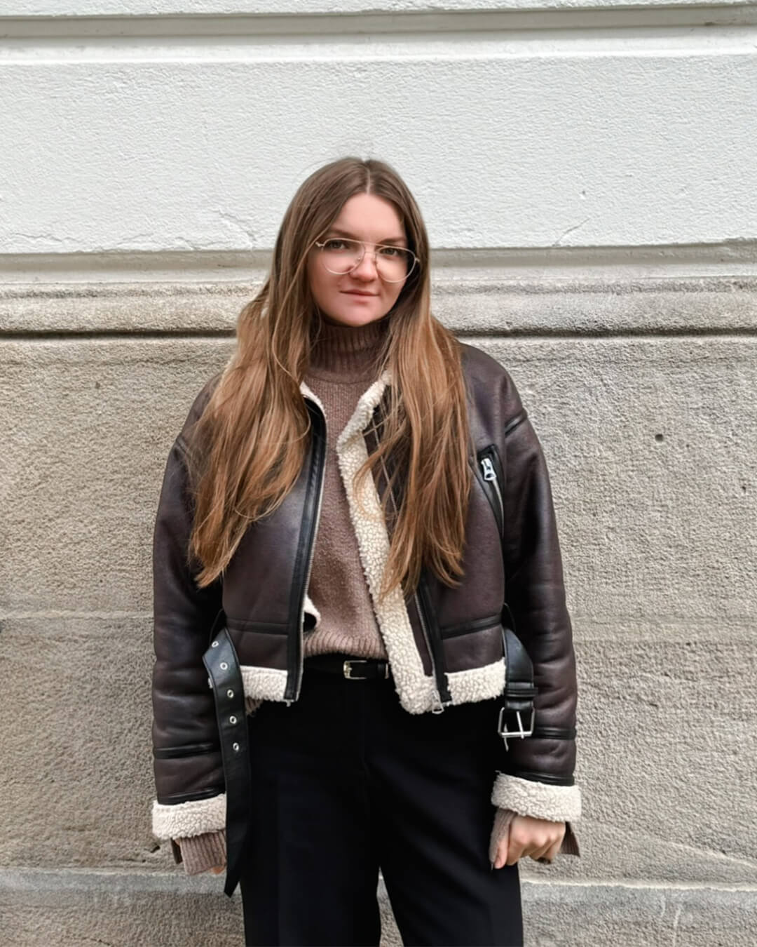 Veste en similicuir Elora