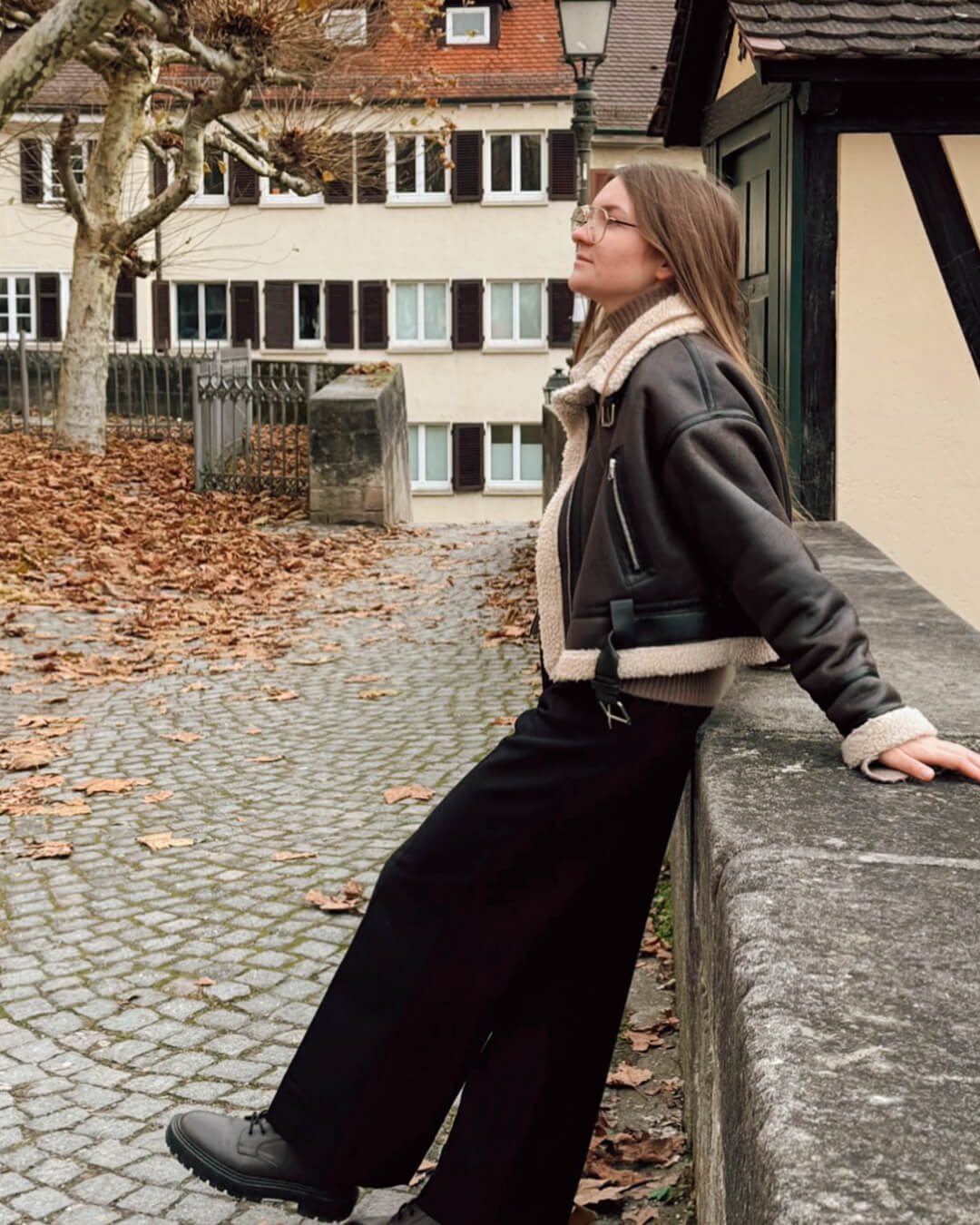 Veste en similicuir Elora