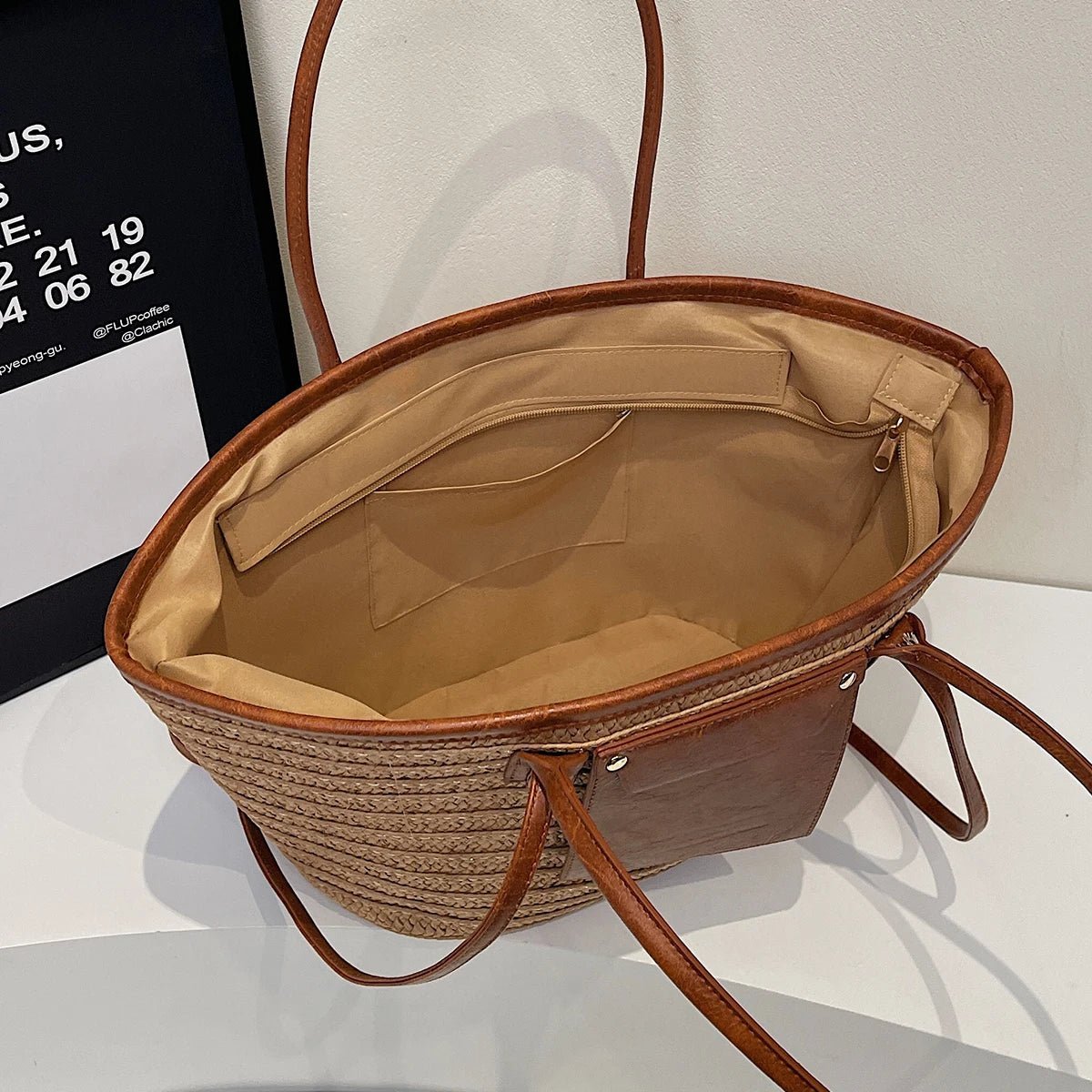Beatrice Forest sac cabas tissé à une épaule