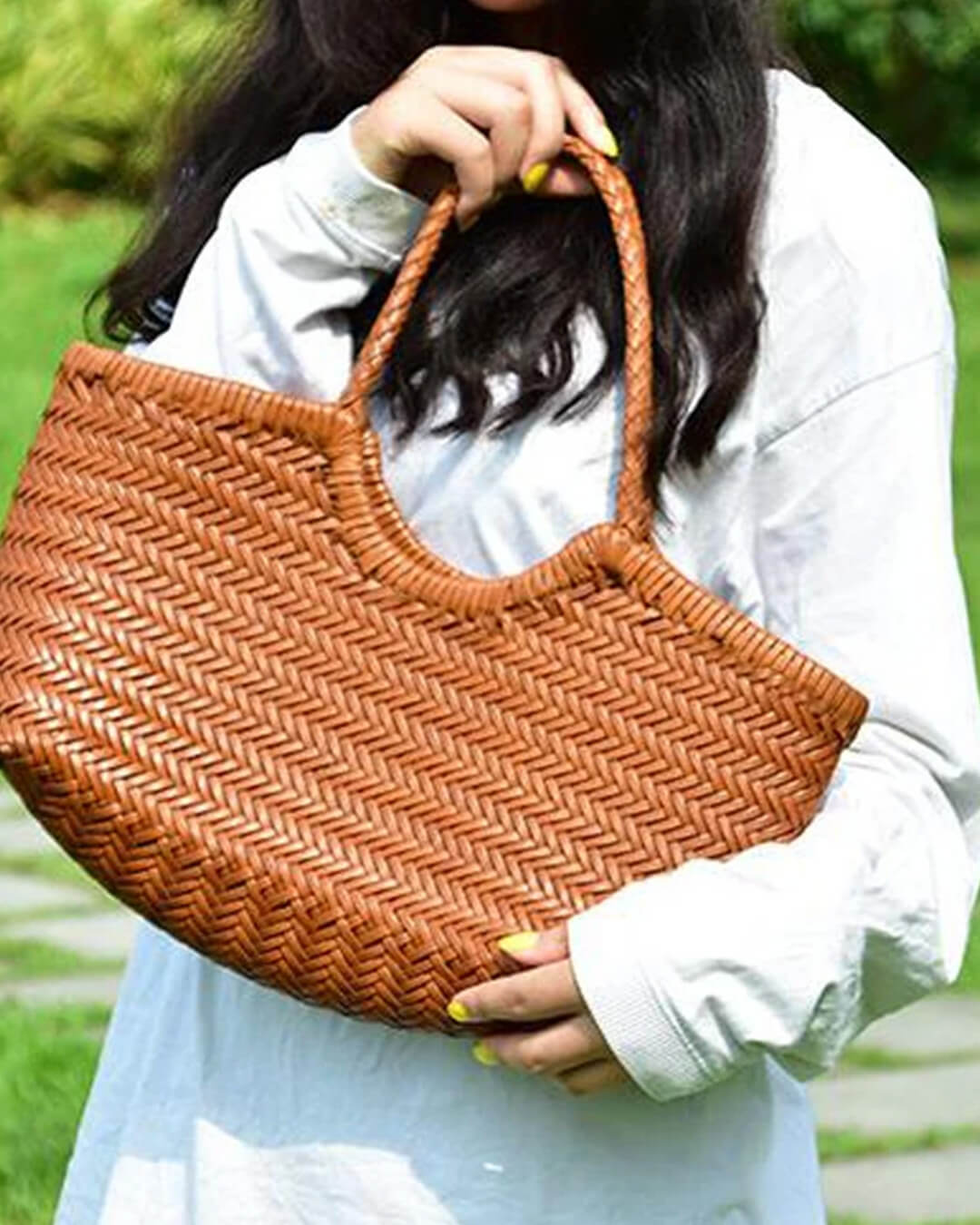 Beatrice sac cabas tissé