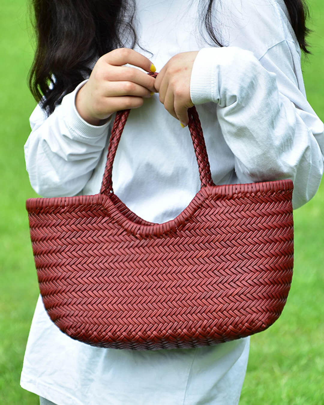 Beatrice sac cabas tissé