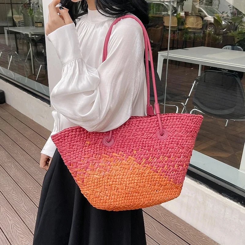 Sac cabas français en paille Camille