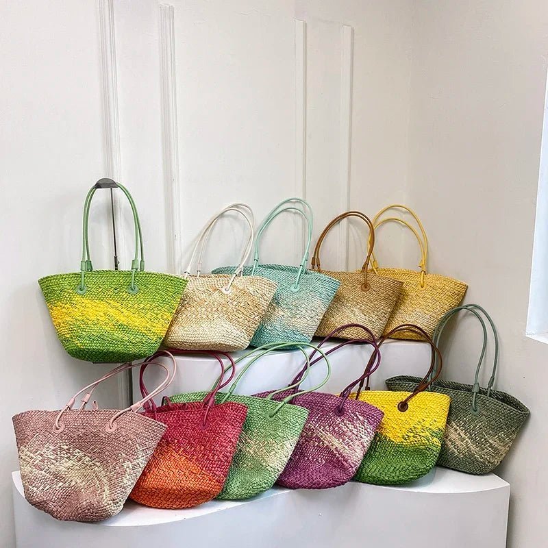Sac cabas français en paille Camille