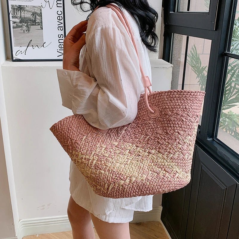 Sac cabas français en paille Camille