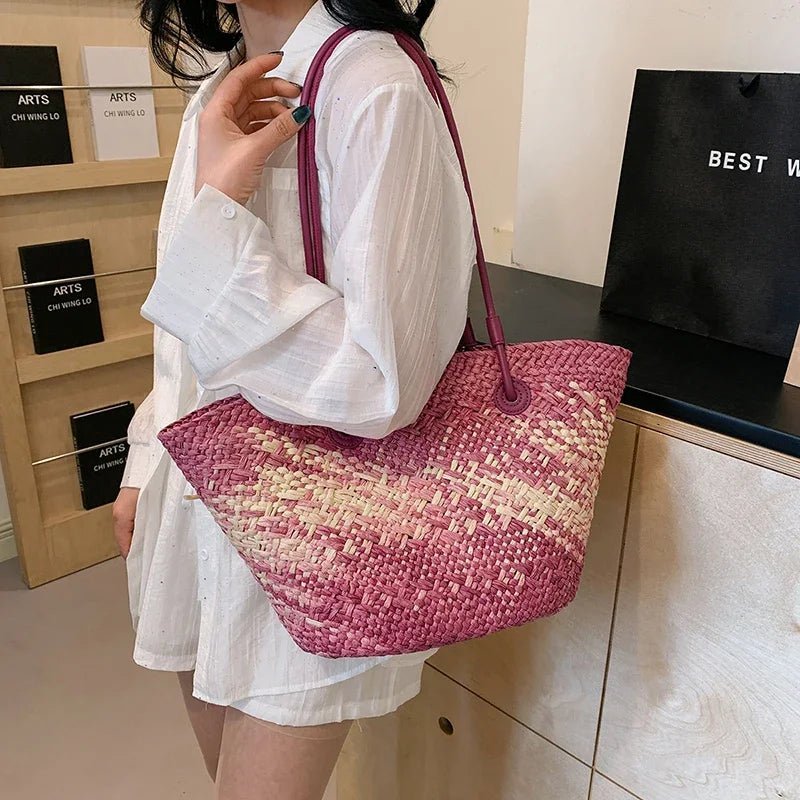 Sac cabas français en paille Camille