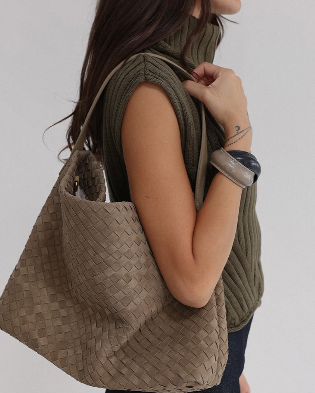 Sac cabas en daim Marceline