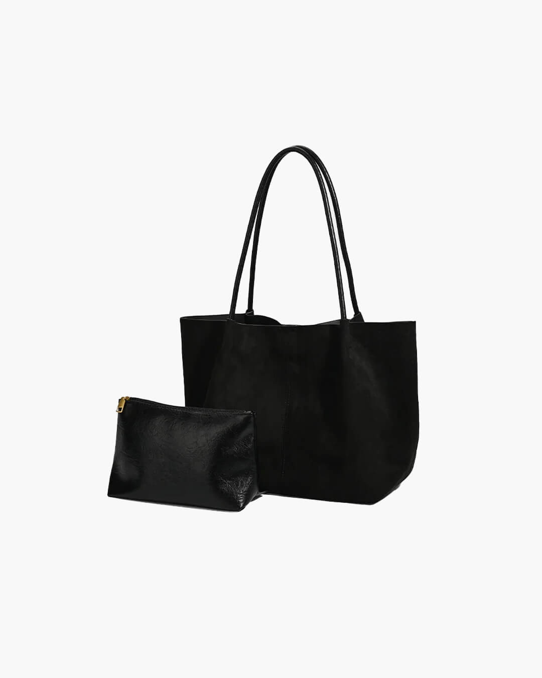 Sac cabas en daim Cheska avec pochette