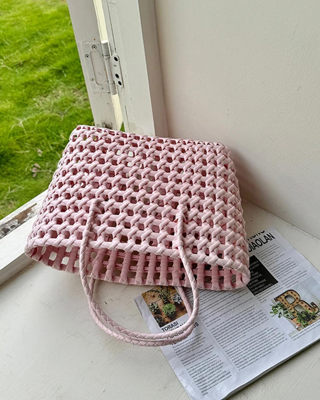 Sac cabas Cresta en maille ajourée