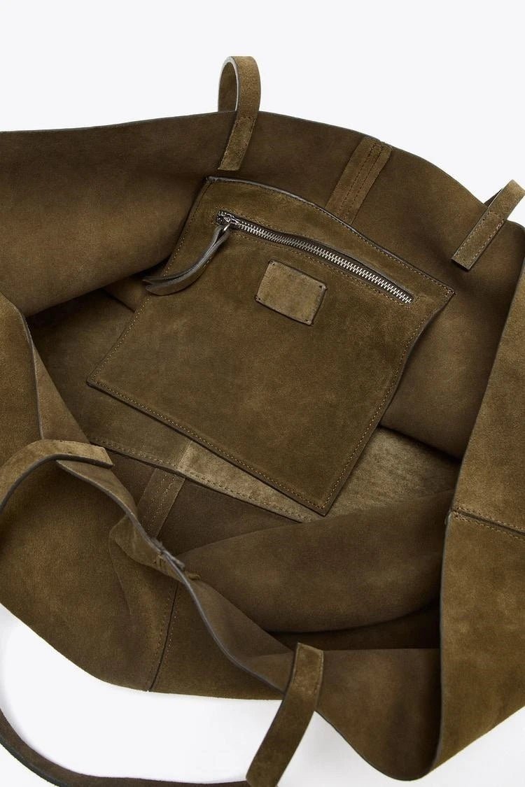 Grand sac cabas en daim Cynthia