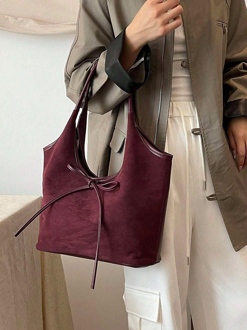 Sac en daim avec nœud Florence