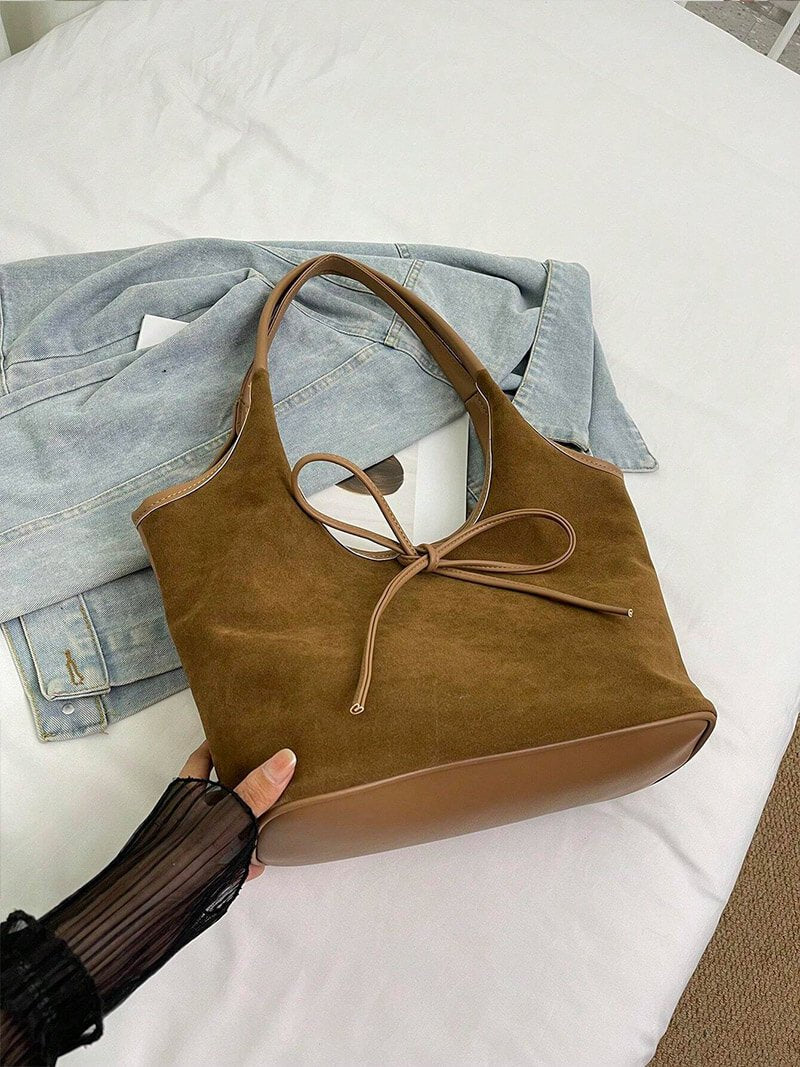 Sac en daim avec nœud Florence