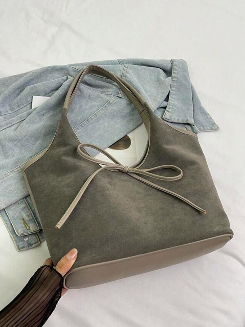 Sac en daim avec nœud Florence
