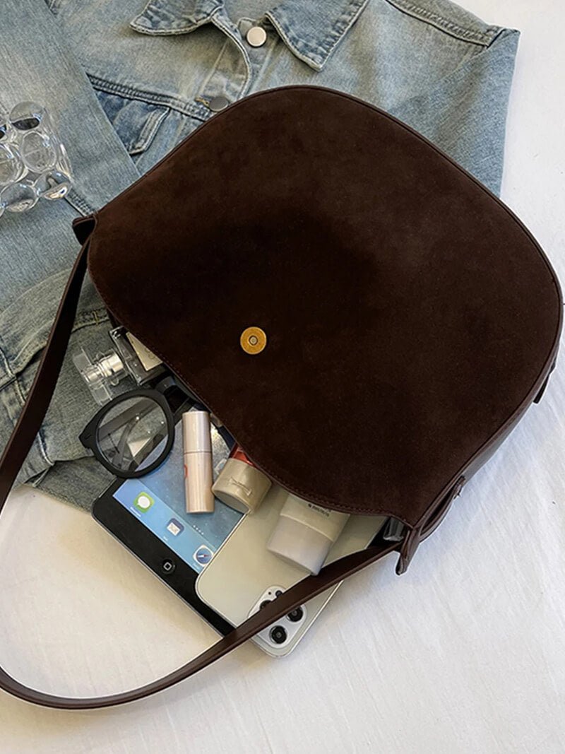 Sac à main en daim synthétique Lily