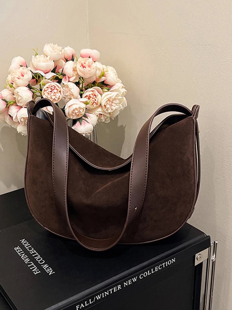Sac à main en daim synthétique Lily