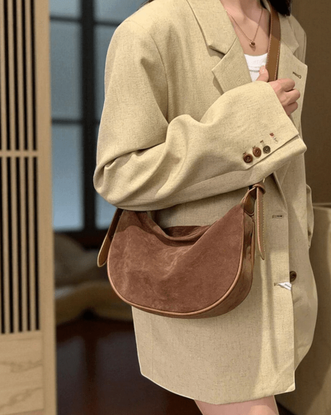 Sac à main en daim synthétique Lily