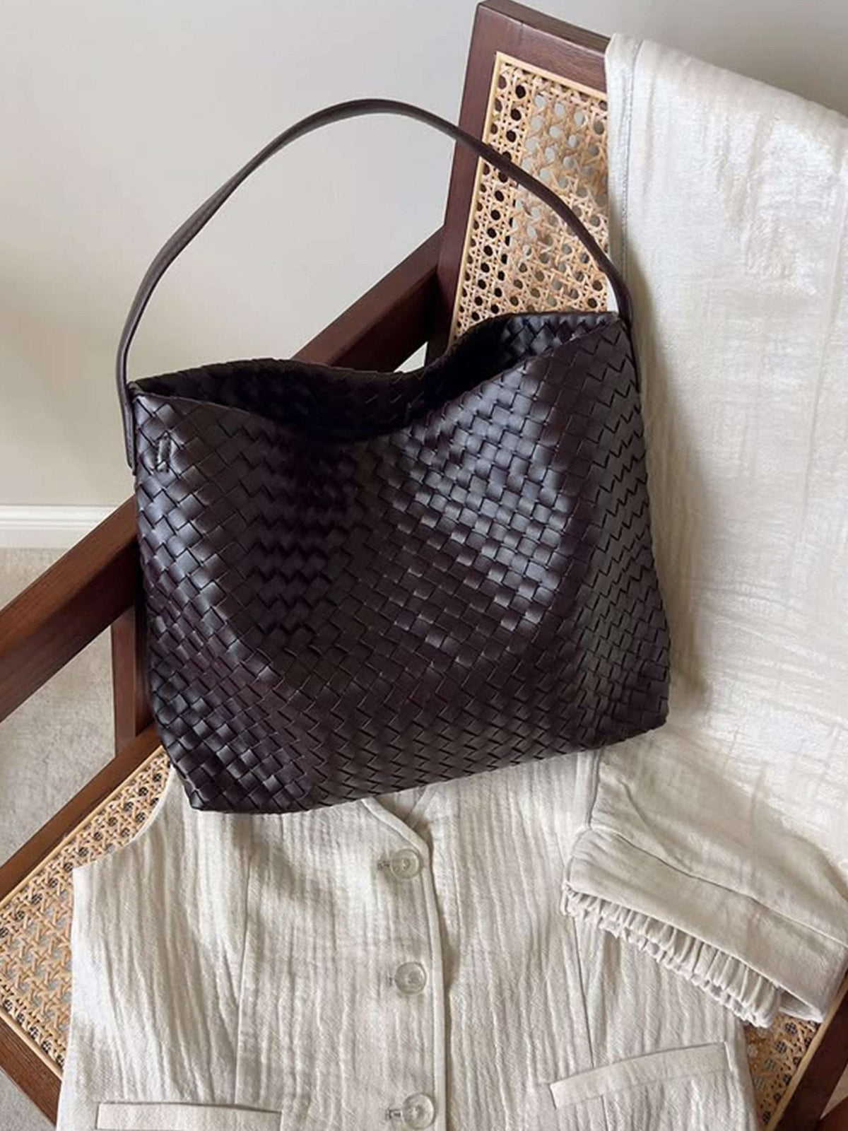 Sac cabas tissé Sylvia