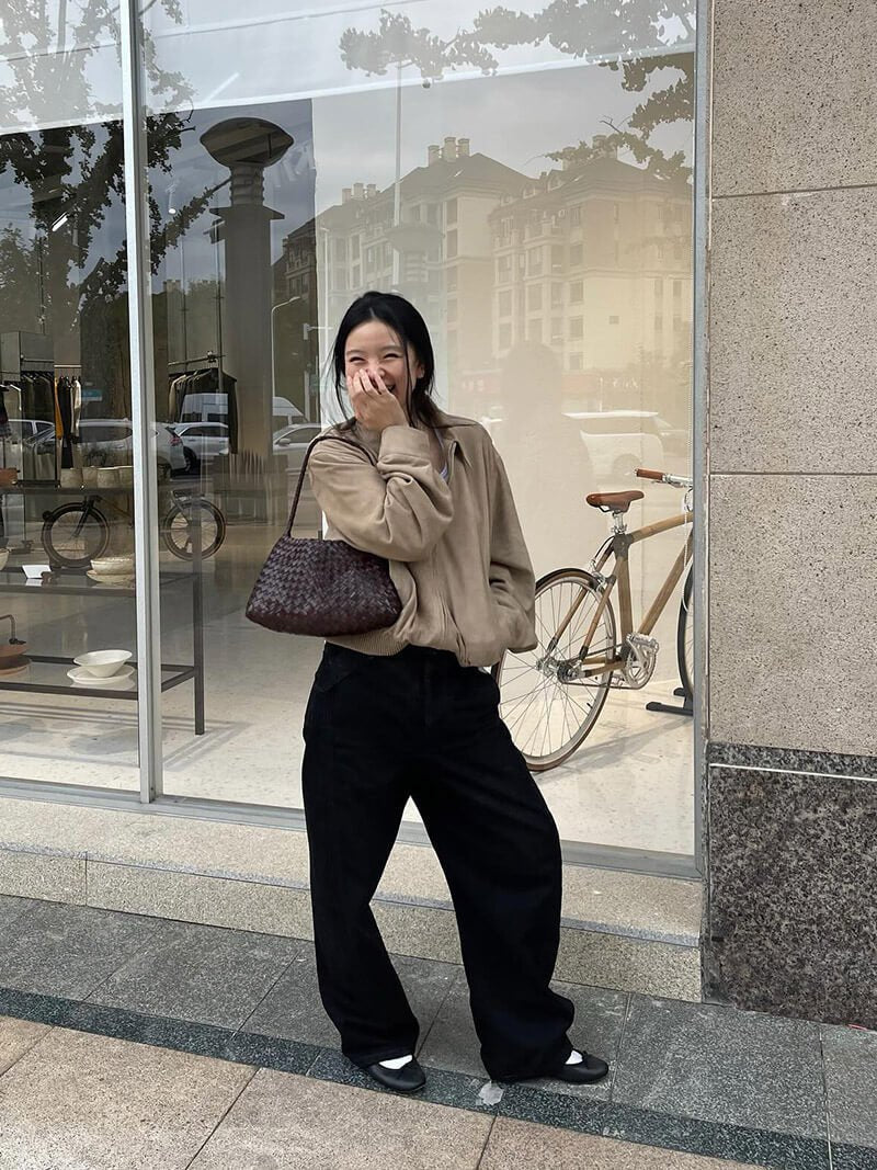 Petit sac tressé en cuir vegan Marissa