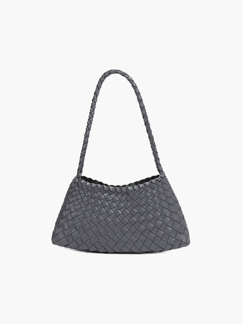 Petit sac tressé en cuir vegan Marissa