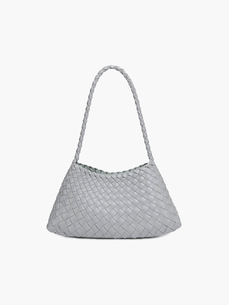 Petit sac tressé en cuir vegan Marissa