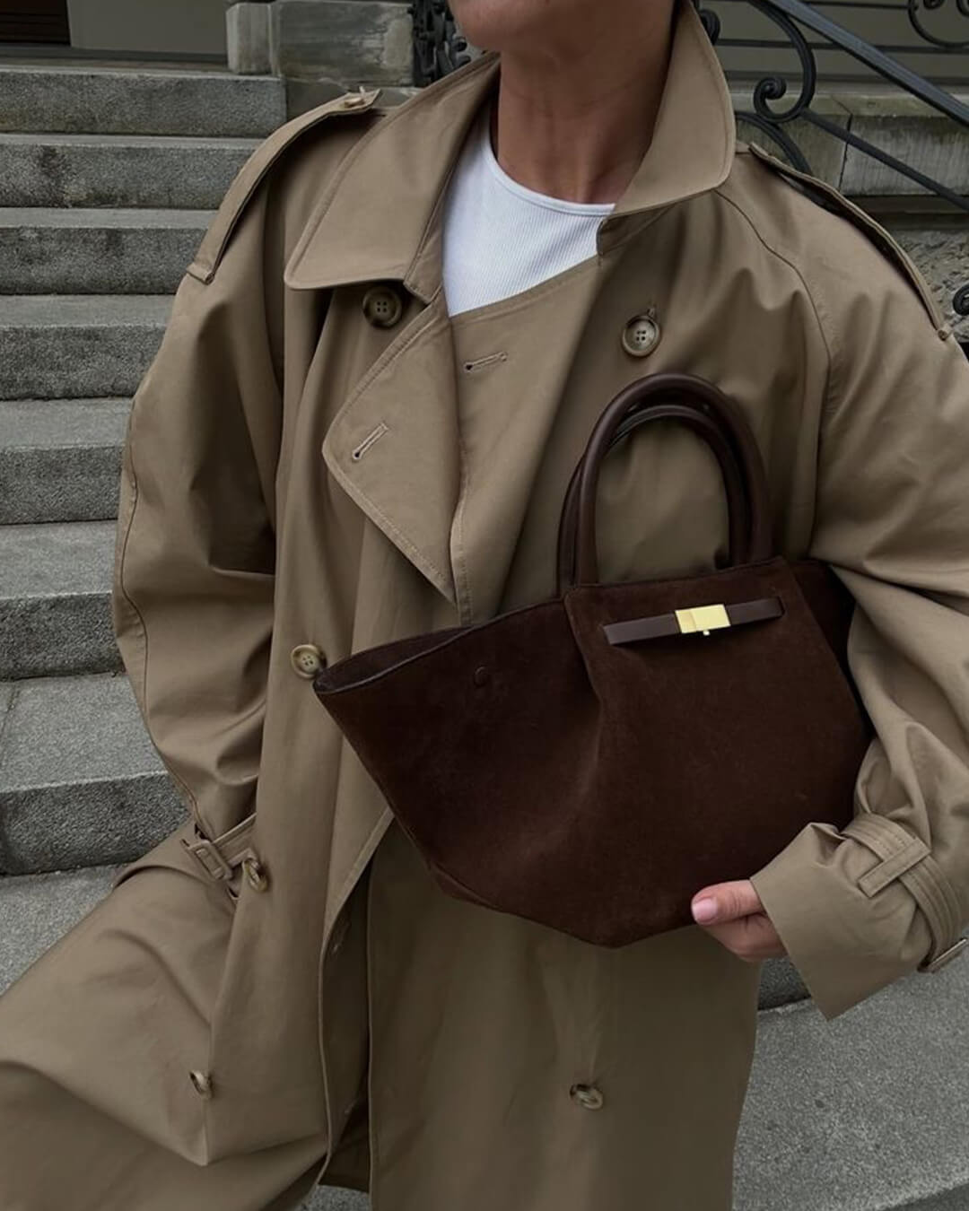 Sac à main en daim Melanie