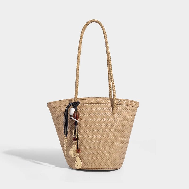 Sac seau tressé avec trousse Meryl