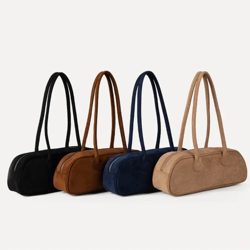 Sac baguette Pauleen en daim