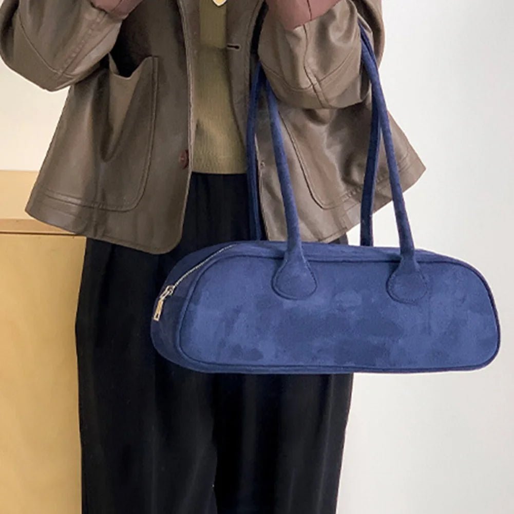 Sac baguette Pauleen en daim
