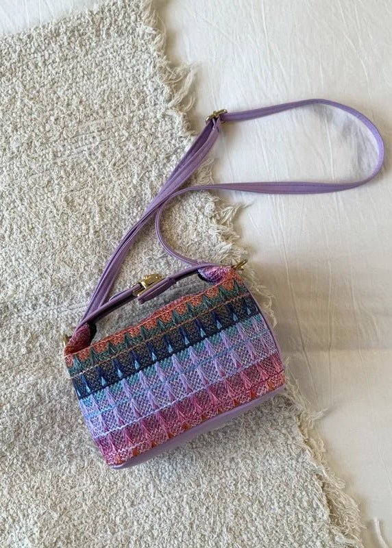 Sac bandoulière en raphia tressé Raphaela