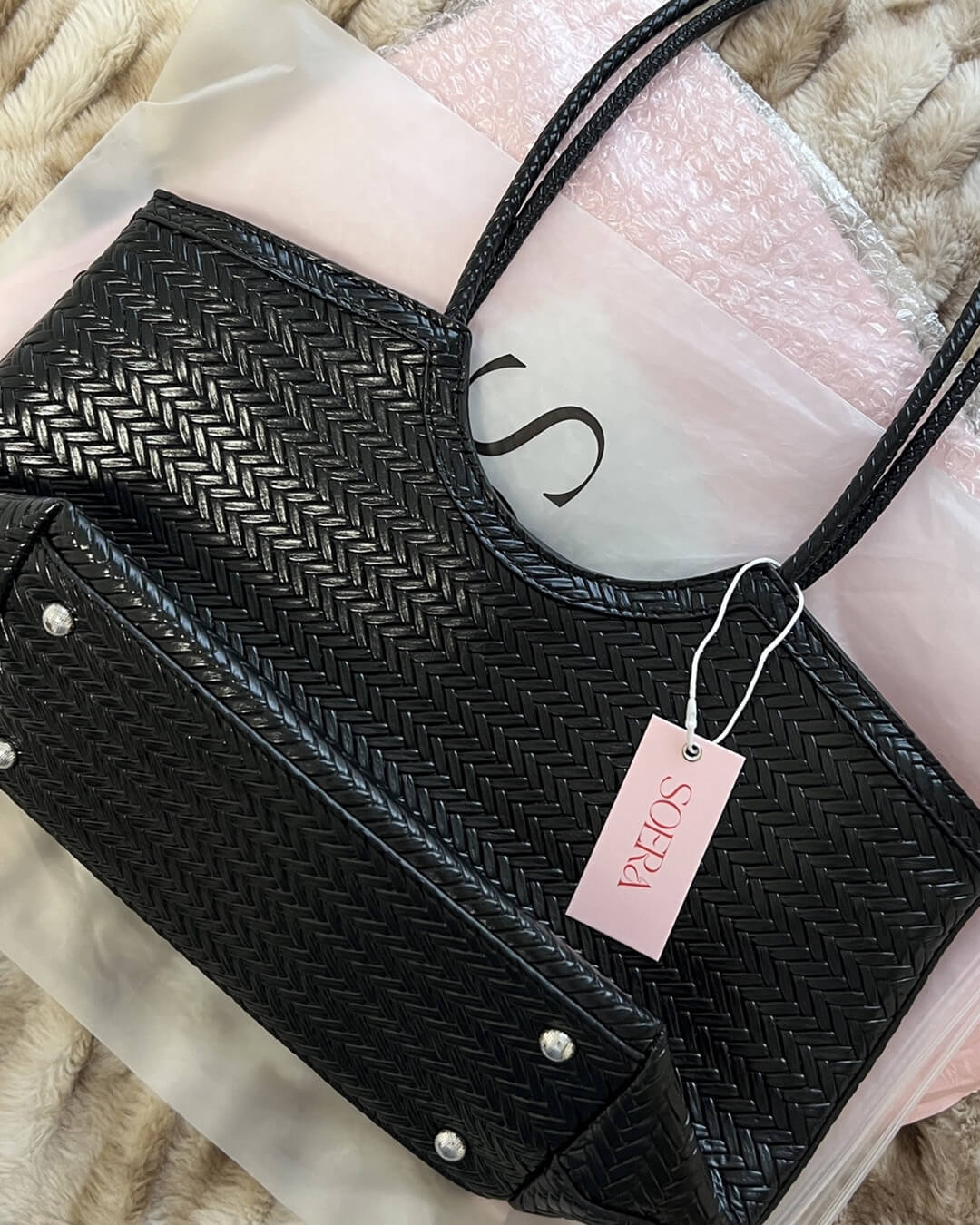 Sac Rica tissé en similicuir