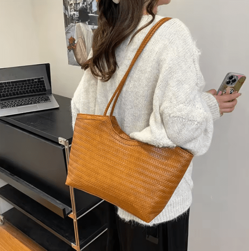 Sac à main Elena en tissu texturé