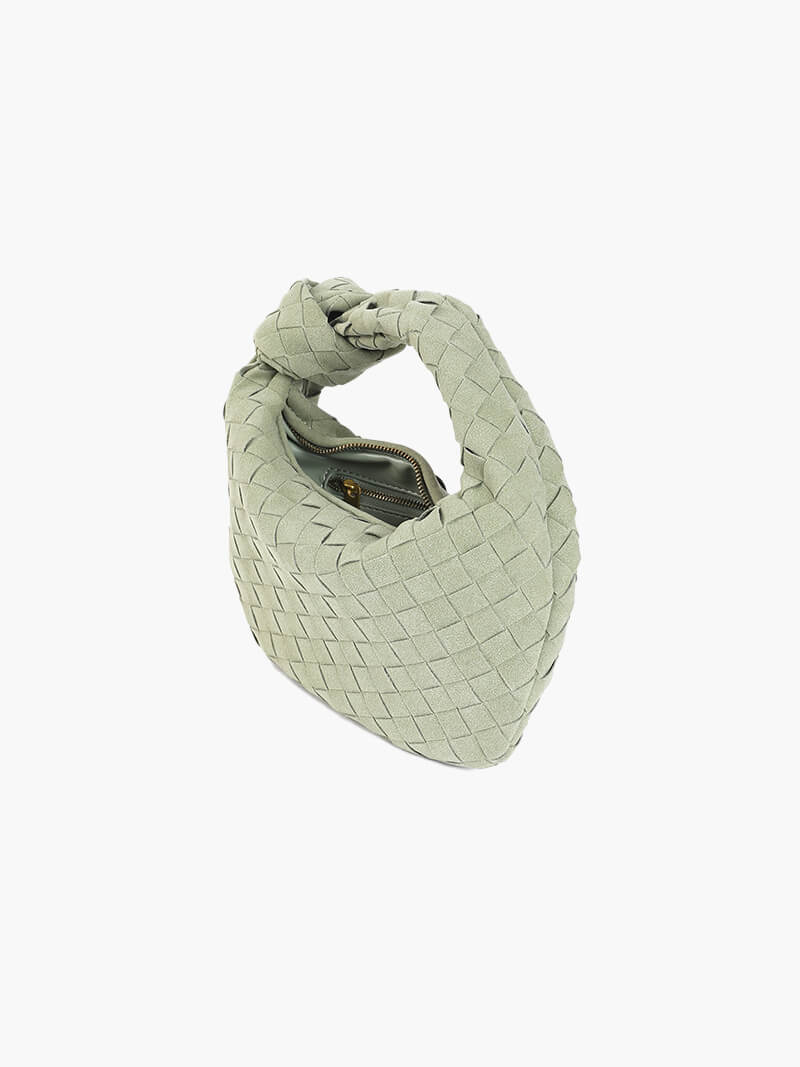 Mini sac tissé en daim