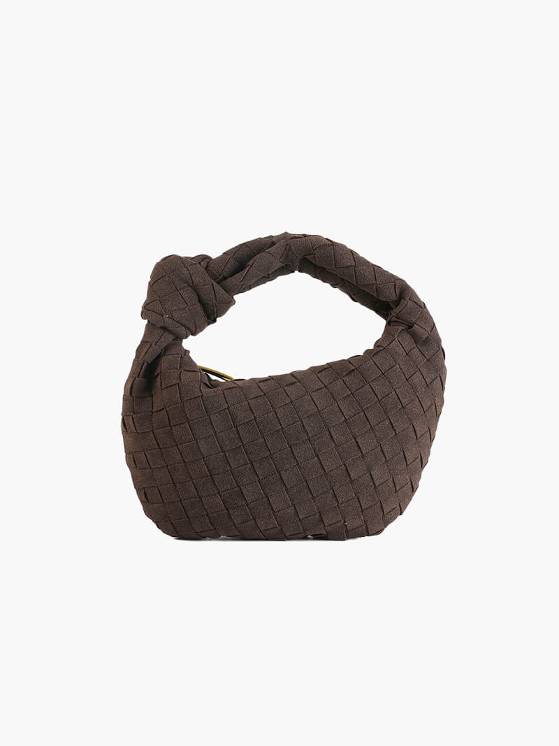 Mini sac tissé en daim
