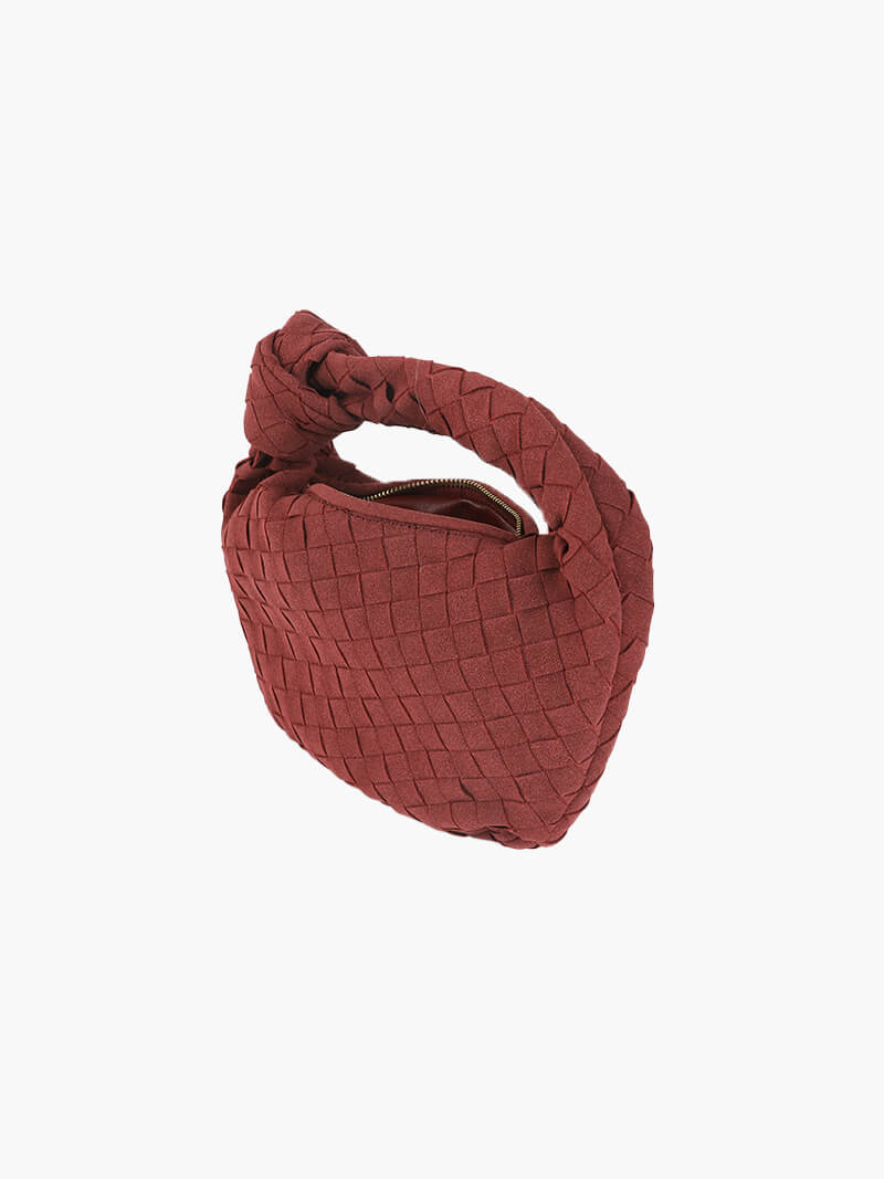 Mini sac tissé en daim