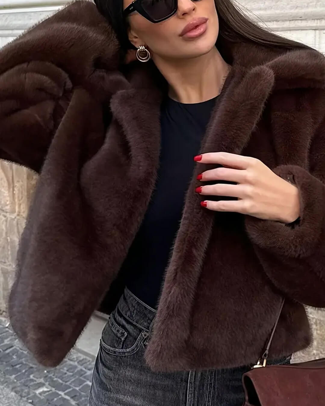 Veste en similicuir Mia