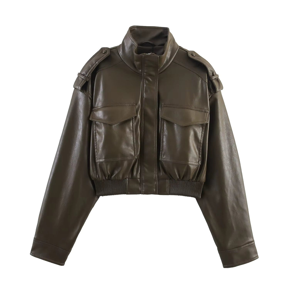 Blouson bomber Brianna en similicuir