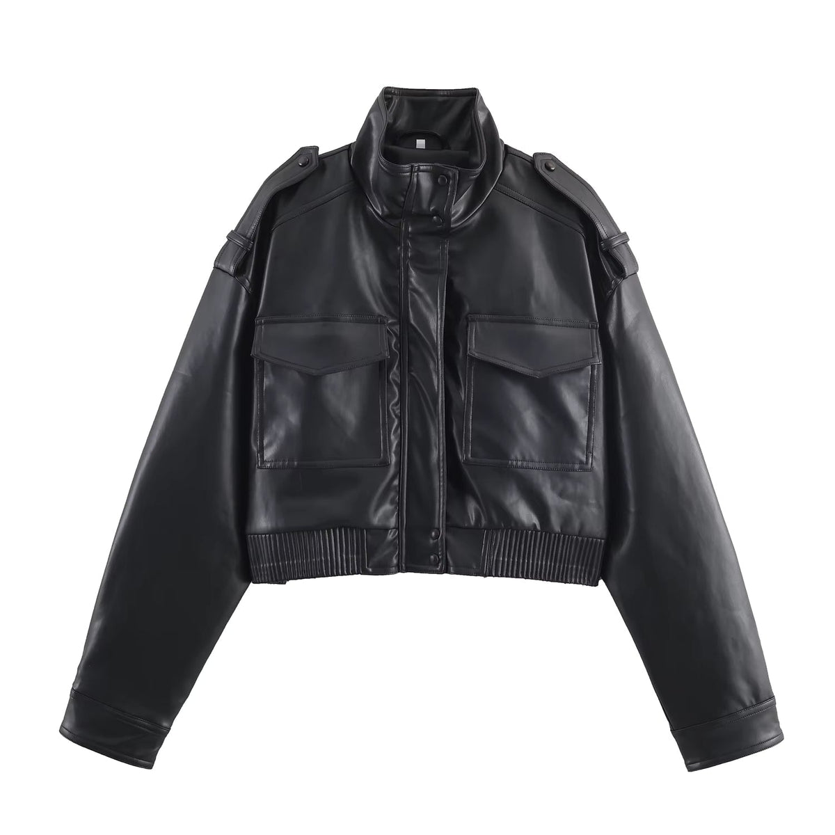 Blouson bomber Brianna en similicuir