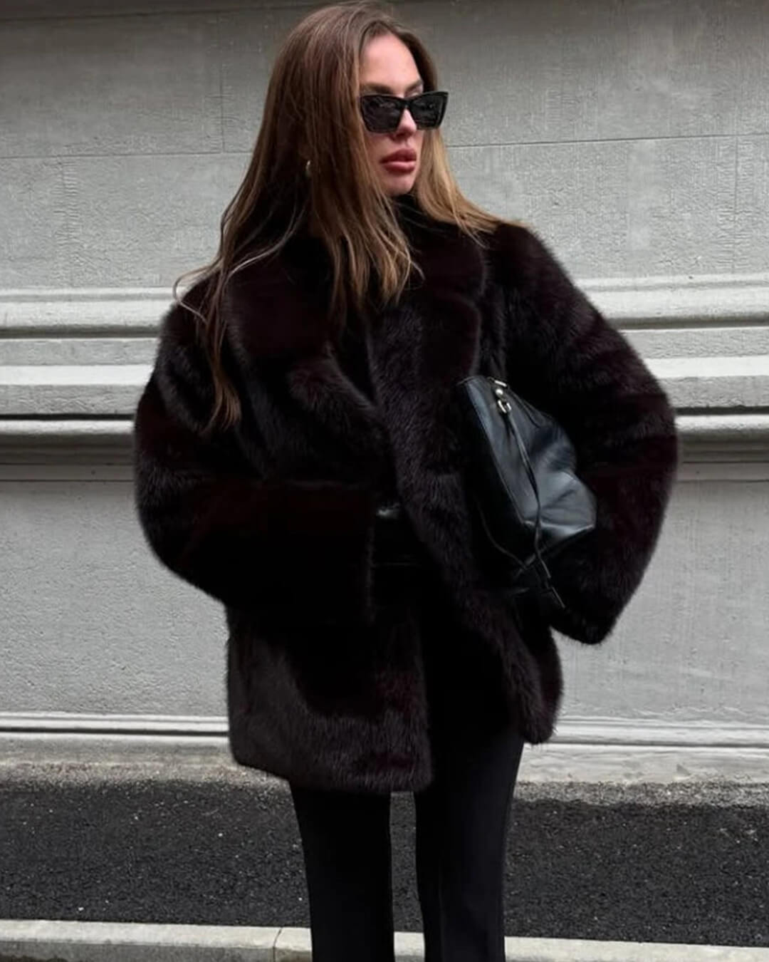 Manteau en fausse fourrure Carissa