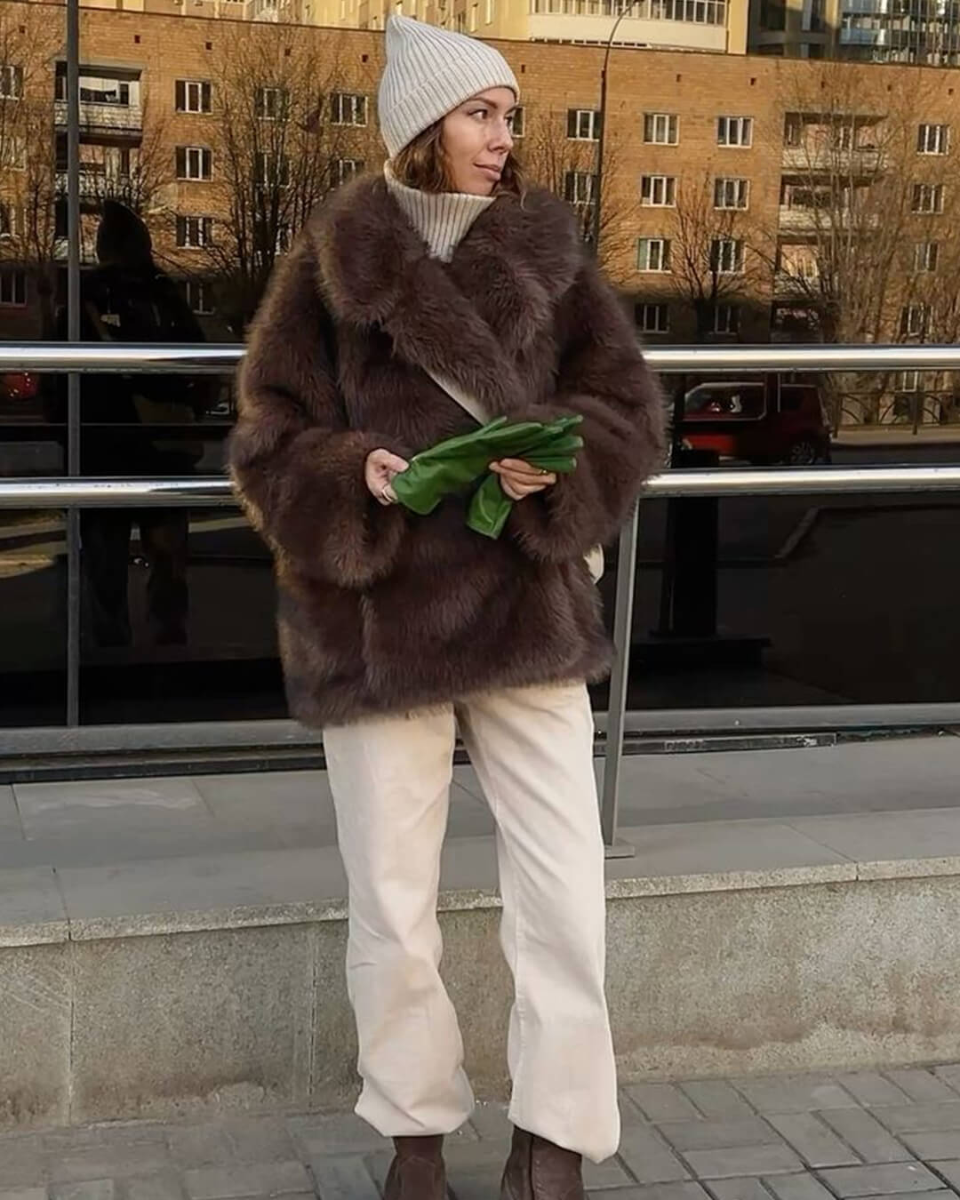Manteau en fausse fourrure Carissa