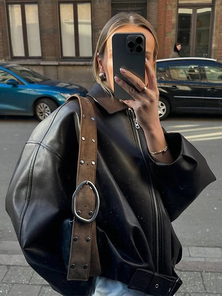 Veste en cuir vegan Georgia