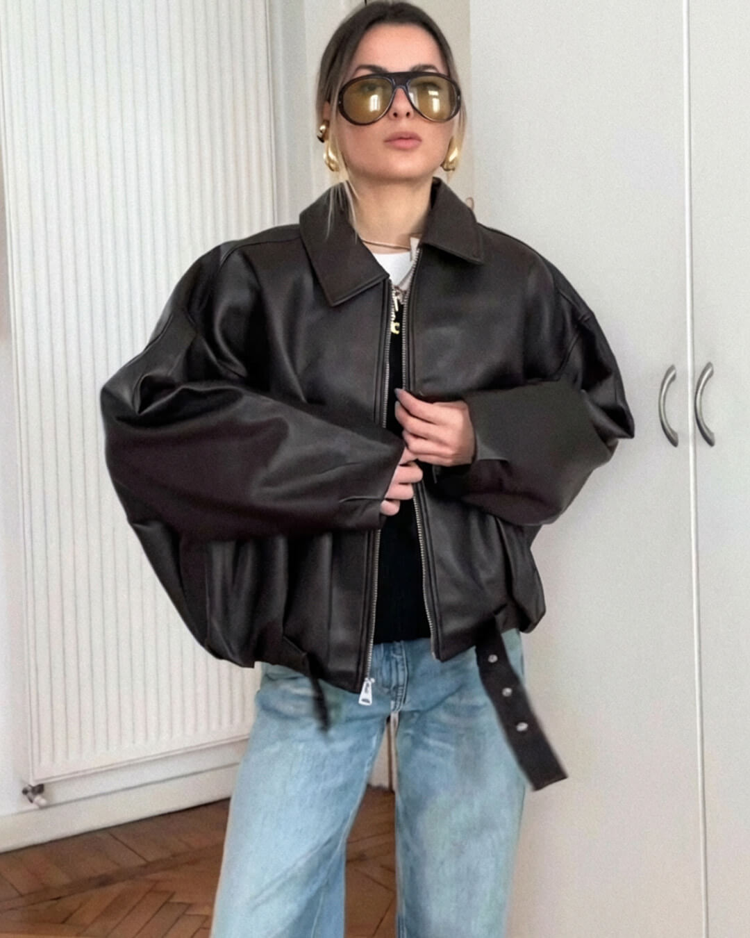 Veste en cuir vegan Georgia